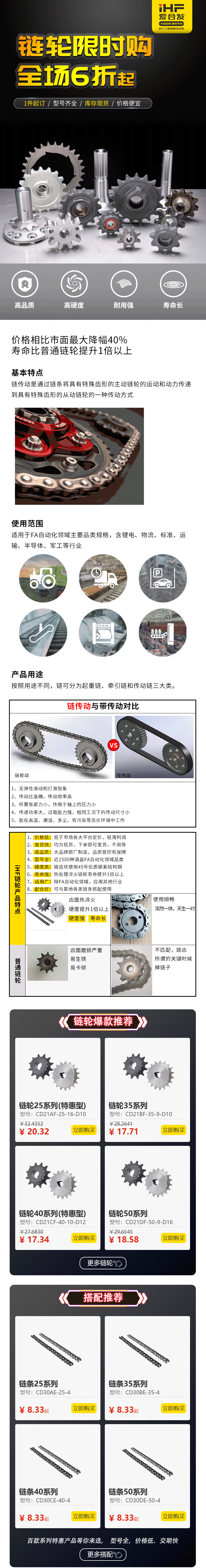 特惠現(xiàn)貨：愛合發(fā)鏈輪鏈條省錢耐用！